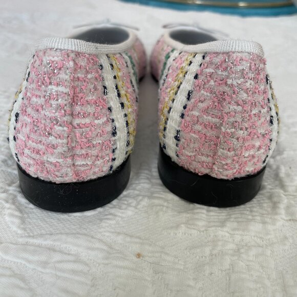 **Chanel Glittered Tweed Ballet Flats** - Picture 4 of 7